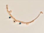 Load image into Gallery viewer, Evil Eye Charm Bracelet