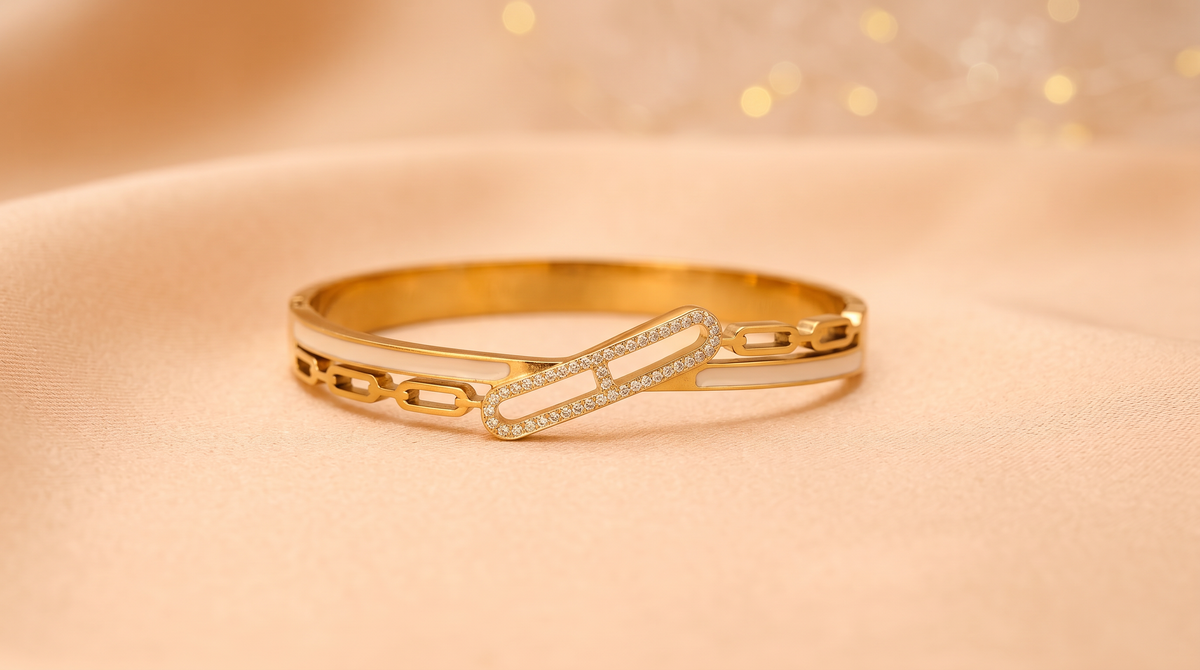 White interlace bracelet