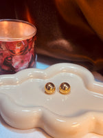 Load image into Gallery viewer, Golden Pearls Earrings