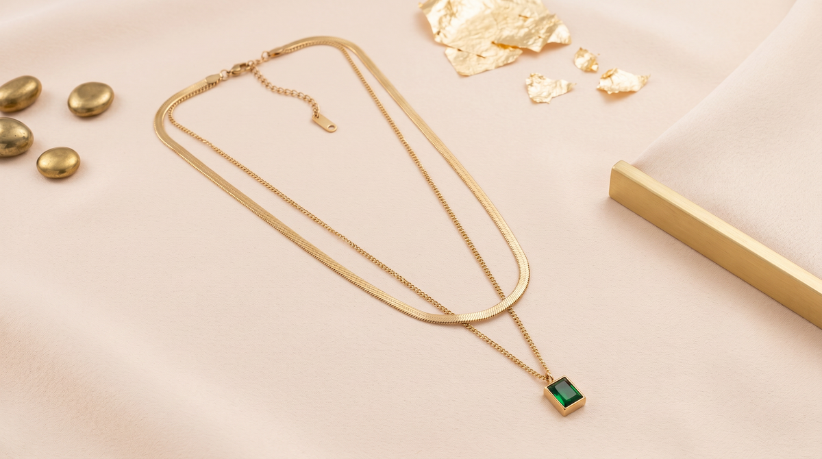 Double layered green elegance