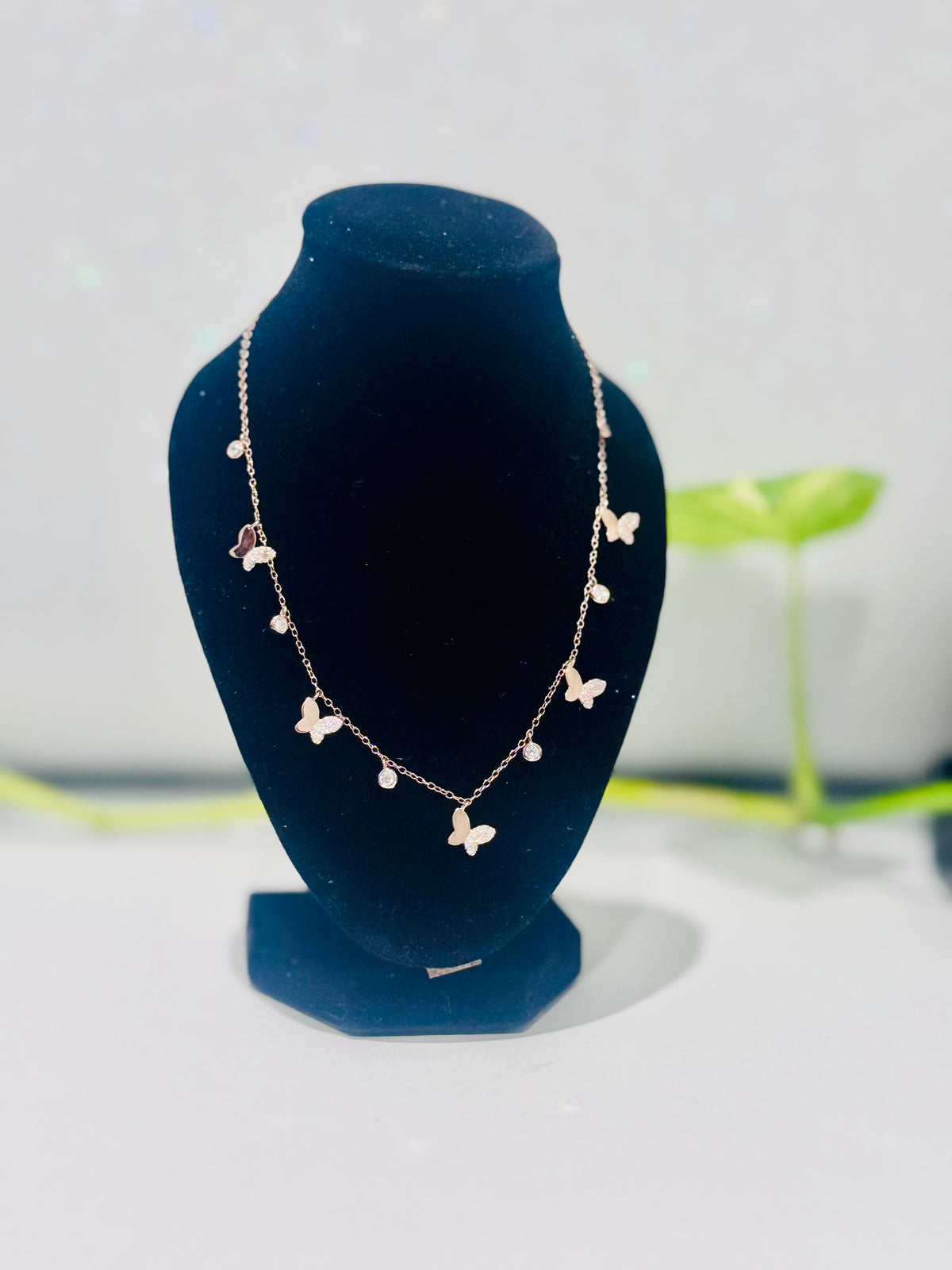 Pure silver butterfly charms chain