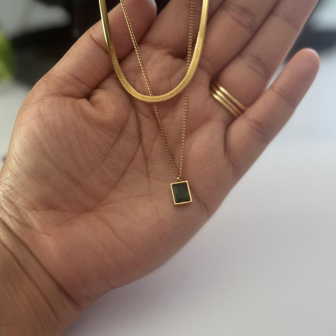 Double layered Green Elegance