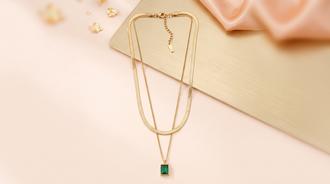 Double layered Green Elegance
