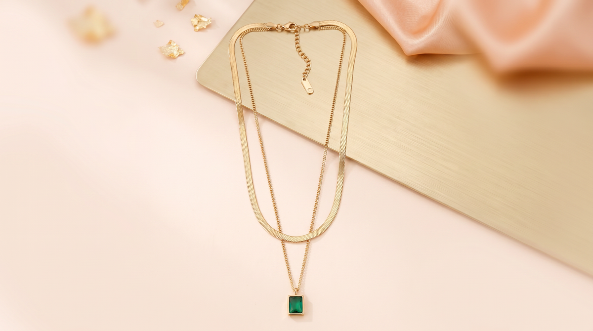 Double layered green elegance