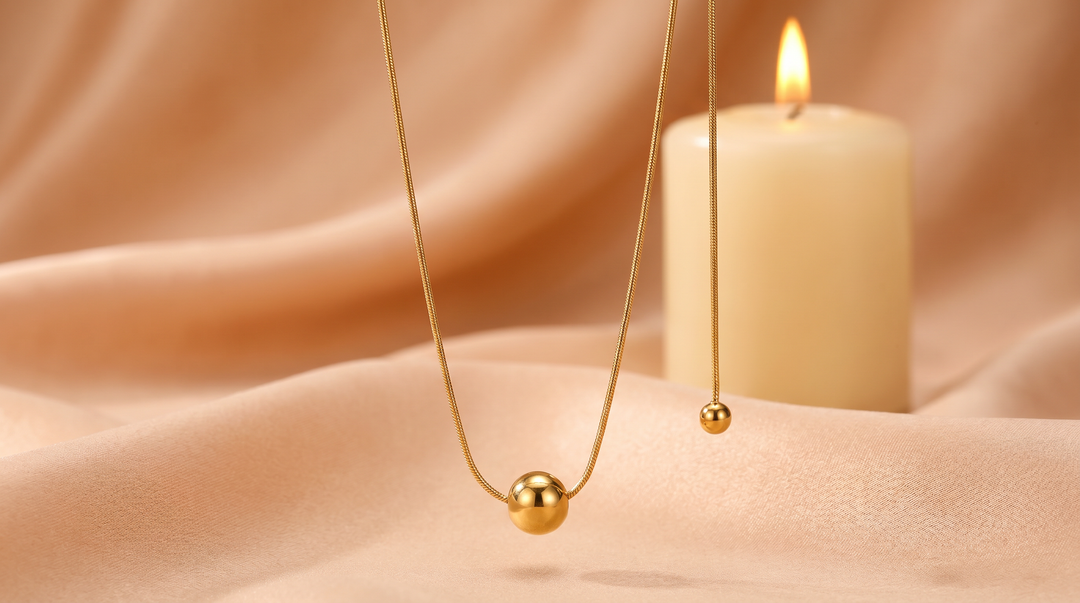 Dual Orbs Necklace,