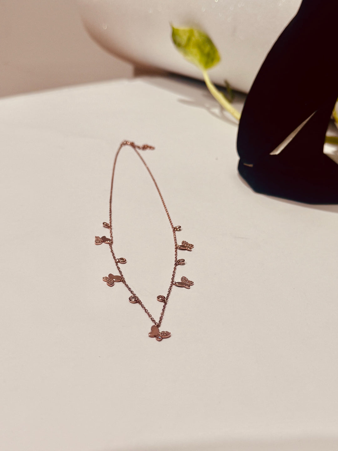 Pure silver butterfly charms chain