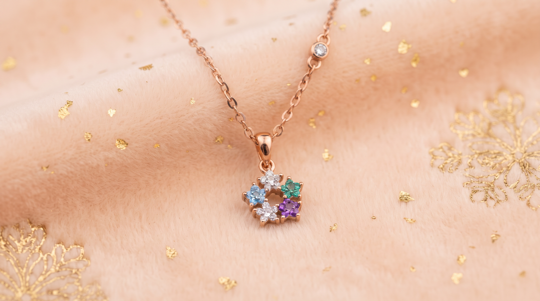 Silver Petal Necklace”