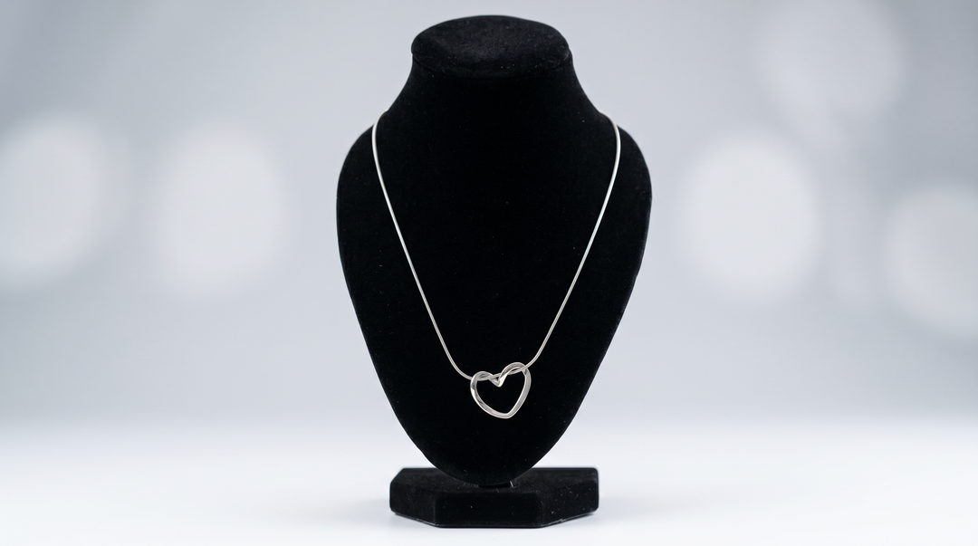 Silver Minimalist Heart Necklace