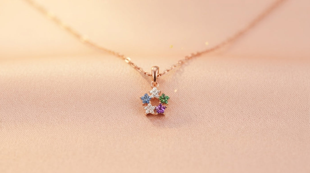 Silver Petal Necklace”