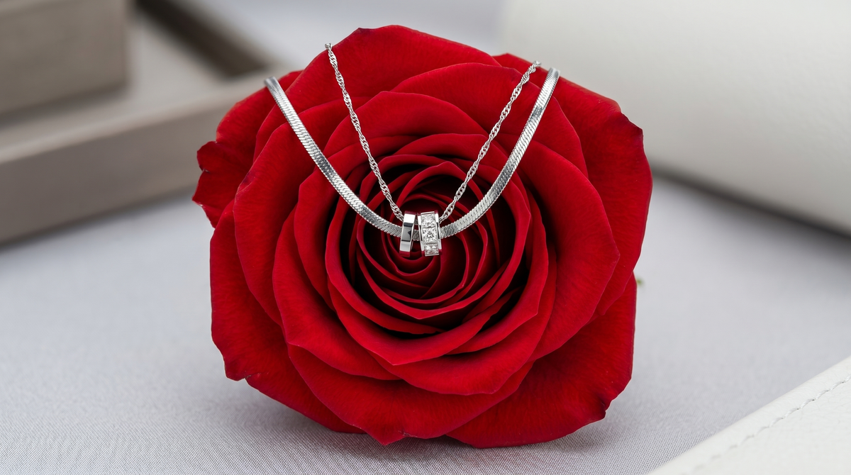 Silver duo chain