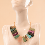 Load image into Gallery viewer, Bohemian Chic Natural Stone Necklace
