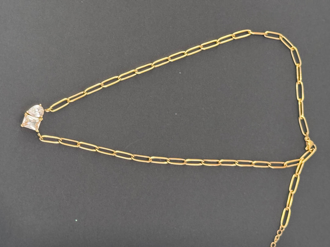 Minimalist Crystal Pendant Necklace