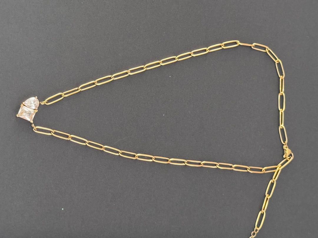 Minimalist Crystal Pendant Necklace