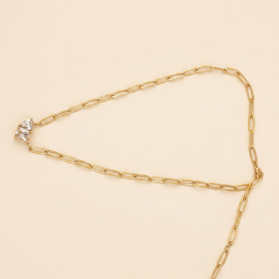 Minimalist Crystal Pendant Necklace