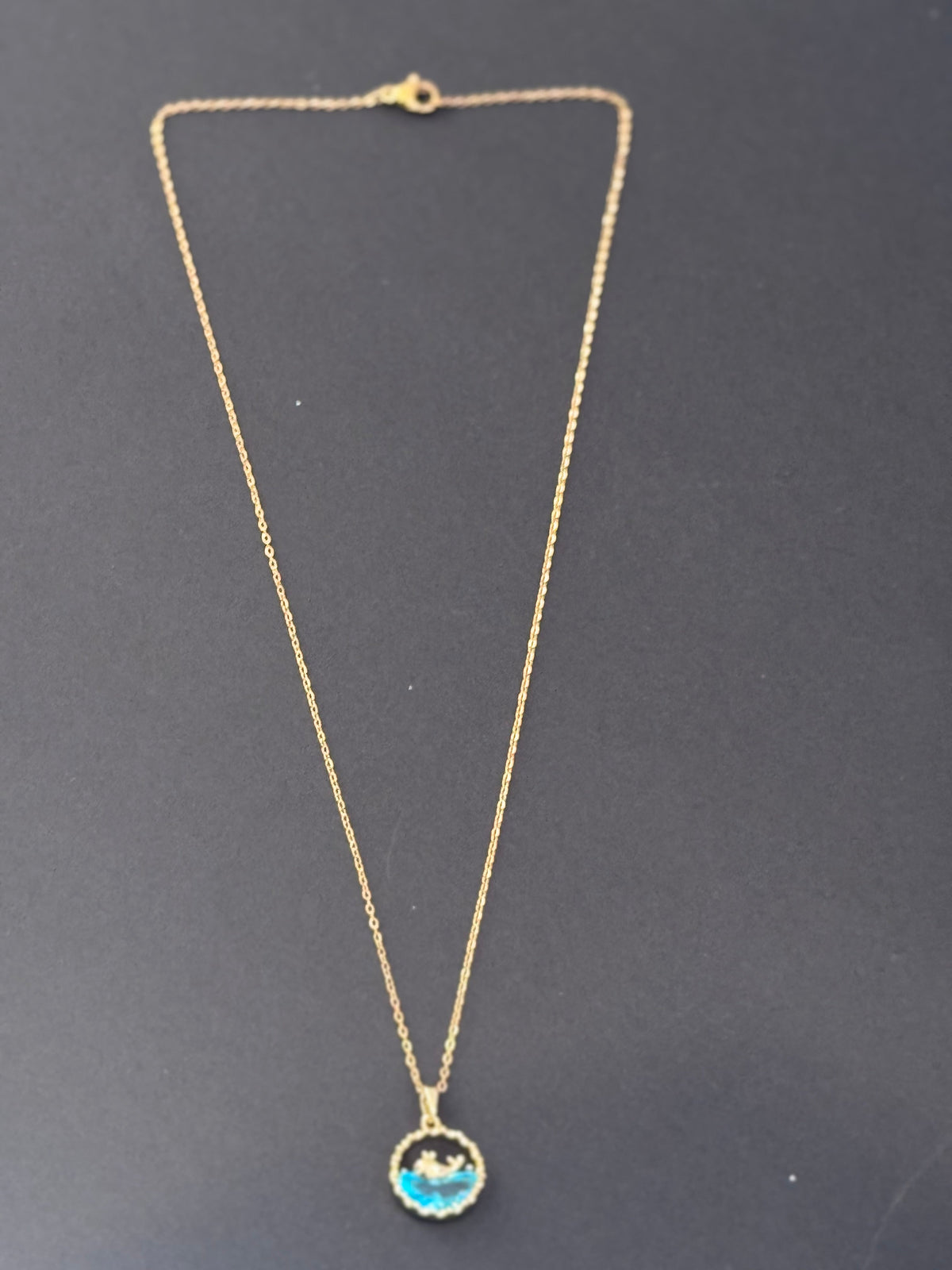 Dazzling ocean anti tarnish necklace