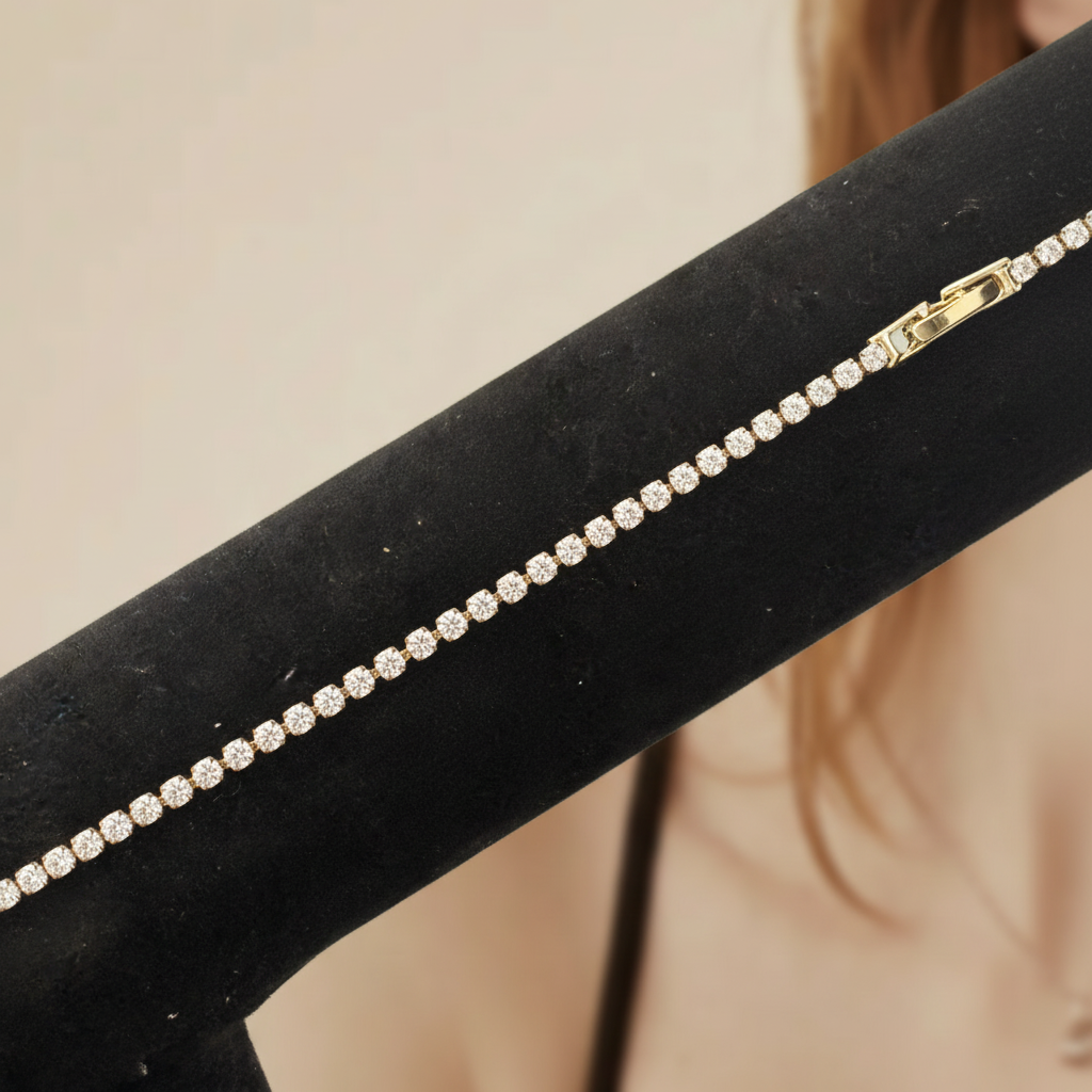 Sparkling Crystal Tennis Bracelet