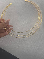 Load image into Gallery viewer, Elegant Triple Strand Neck Cuff
